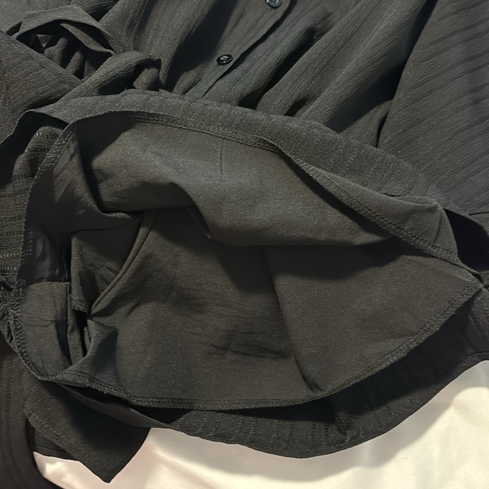 SHEIN Black Button-Up Romper - Picture 5 of 9